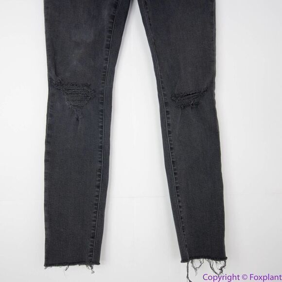 Madewell Petite‎ 9" Mid-Rise Skinny Jeans in Black Sea, Petite 25 - Picture 6 of 16